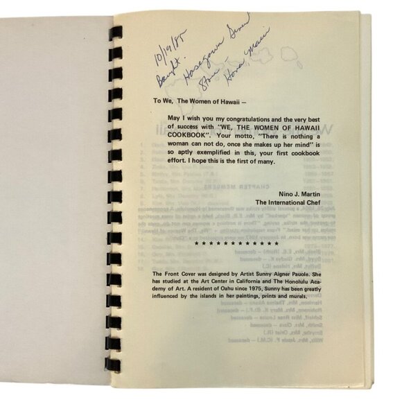 We The Women Of Hawaii Cookbook Spiral Bound Vintage 1980s Recipes - Picture 4 of 9